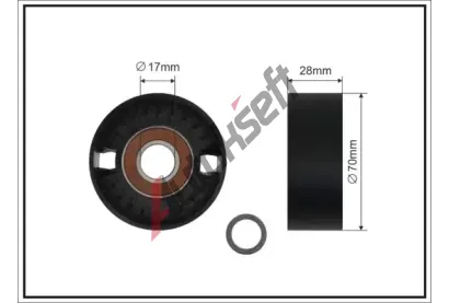 CAFFARO Nap�nac� kladka dr�kov�ho kl�nov�ho �emenu CFR 284-00 SC, 284-00 SC