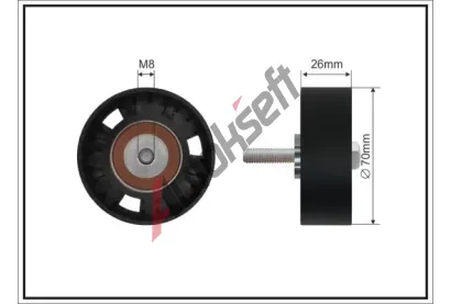 CAFFARO Vratn� / vodic� kladka dr�kov�ho kl�nov�ho �emenu CFR 285-01 SC, 285-01 SC