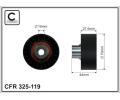 Vratn / vodic kladka drkovho klnovho emenu CAFFARO ‐ CFR 325-119