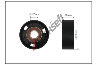 CAFFARO Nap�nac� kladka dr�kov�ho kl�nov�ho �emenu CFR 332-99 SC, 332-99 SC