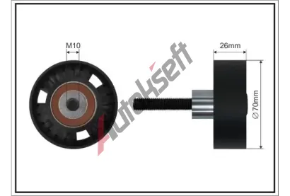 CAFFARO Vratná / vodicí kladka drážkového klínového řemenu CFR 359-55 SC, 359-55 SC CAFFARO Vratná / vodicí kladka drážkového klínového řemenu CFR 359-55 SC, 359-55 SC