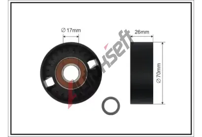 CAFFARO Nap�nac� kladka dr�kov�ho kl�nov�ho �emenu CFR 421-00 SC, 421-00 SC