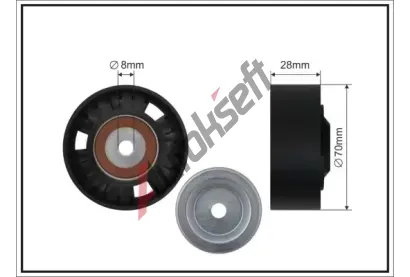 CAFFARO Vratn / vodic kladka drkovho klnovho emenu CFR 500112 SC, 500112 SC