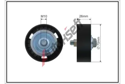 CAFFARO Nap�nac� kladka dr�kov�ho kl�nov�ho �emenu CFR 500131 SC, 500131 SC