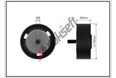 CAFFARO Vratn� / vodic� kladka dr�kov�ho kl�nov�ho �emenu CFR 500223 SC, 500223 SC