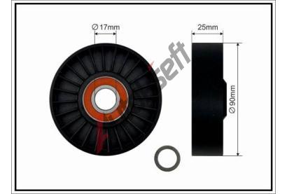 CAFFARO Nap�nac� kladka dr�kov�ho kl�nov�ho �emenu CFR 500329, 500329