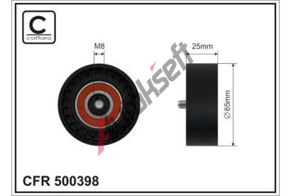 CAFFARO Vratná / vodicí kladka drážkového klínového řemenu CFR 500398, 500398 CAFFARO Vratná / vodicí kladka drážkového klínového řemenu CFR 500398, 500398