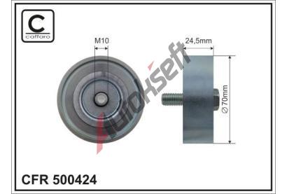 CAFFARO Vratná / vodicí kladka drážkového klínového řemenu CFR 500424, 500424 CAFFARO Vratná / vodicí kladka drážkového klínového řemenu CFR 500424, 500424