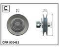 Vratn / vodic kladka drkovho klnovho emenu CAFFARO ‐ CFR 500482