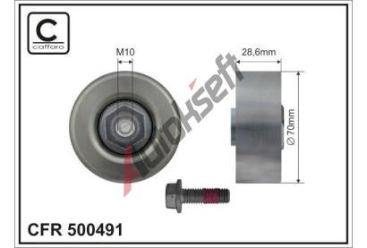 CAFFARO Vratná / vodicí kladka drážkového klínového řemenu CFR 500491, 500491 CAFFARO Vratná / vodicí kladka drážkového klínového řemenu CFR 500491, 500491