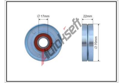CAFFARO Vratn� / vodic� kladka dr�kov�ho kl�nov�ho �emenu CFR 67-00, 67-00