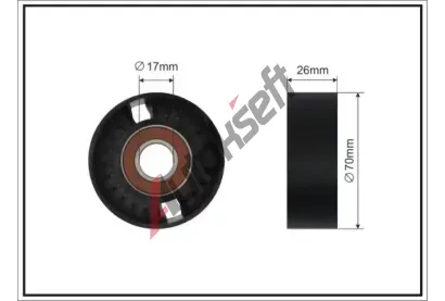 CAFFARO Vratn� / vodic� kladka dr�kov�ho kl�nov�ho �emenu CFR 95-00 SC, 95-00 SC