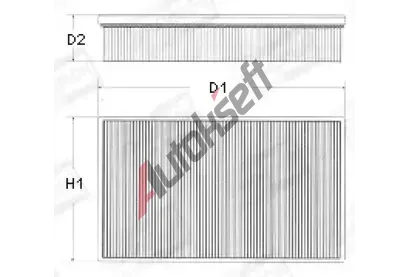 CHAMPION Vzduchov filtr CH U598/606, U598/606