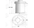 Vzduchov filtr CHAMPION ‐ CH V435/606
