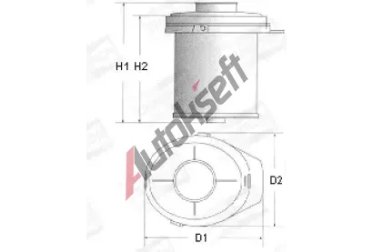 CHAMPION Vzduchov filtr CH V435/606, V435/606