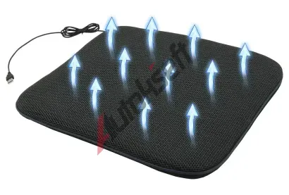 Compass Podsedák s ventilací USB 5V 44x42cm CMP 04084, 04084 Compass Podsedák s ventilací USB 5V 44x42cm CMP 04084, 04084
