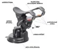 Compass Držák telefonu / GPS na přísavku DOUBLE CLIPS CMP 06255, 06255