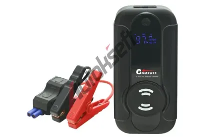 Compass Powerbanka s funkcí JUMP STARTER 8.000mAh 1000A s Qi bezdrátovým nabíjením CMP 07162, 07162 Compass Powerbanka s funkcí JUMP STARTER 8.000mAh 1000A s Qi bezdrátovým nabíjením CMP 07162, 07162