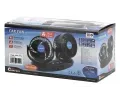 Compass Ventilátor MITCHELL DUO 2x130mm 12V na palubní desku s teploměrem CMP 07224, 07224
