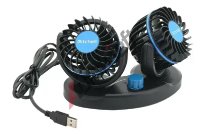 Compass Ventilátor MITCHELL DUO 2x85mm USB 5V na palubní desku CMP 07229, 07229 Compass Ventilátor MITCHELL DUO 2x85mm USB 5V na palubní desku CMP 07229, 07229