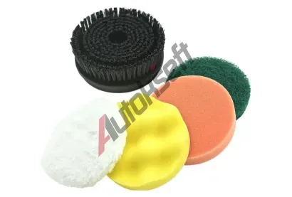 Compass Leštící sada 5ks pro AKU leštičku 07265 CMP 07266, 07266 Compass Leštící sada 5ks pro AKU leštičku 07265 CMP 07266, 07266