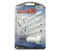 Compass Nab�je�ka telefonu 12V 2,1A (Iphone, miniUSB, microUSB, USB-C) CMP 07680, 07680