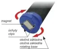 Compass Svítilna montážní COB 3W+5LED 25/220lm 3xAAA CMP 08324, 08324