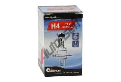 Compass Žárovka 12V H4 60/55W P43t box CMP 08412, 08412 Compass Žárovka 12V H4 60/55W P43t box CMP 08412, 08412