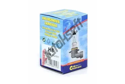 Compass Žárovka 12V H8 35W PGJ19-1 box CMP 08415, 08415 Compass Žárovka 12V H8 35W PGJ19-1 box CMP 08415, 08415
