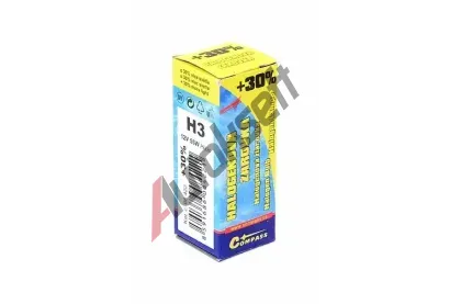 Compass Žárovka 12V H3 55W Pk22s box FLASH +30% CMP 08422, 08422 Compass Žárovka 12V H3 55W Pk22s box FLASH +30% CMP 08422, 08422