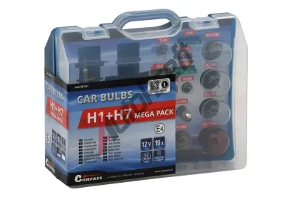 Compass Žárovky 12V servisní box MEGA H1+H7+pojistky CMP 08517, 08517 Compass Žárovky 12V servisní box MEGA H1+H7+pojistky CMP 08517, 08517