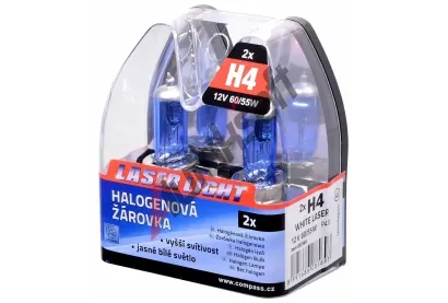 Compass ��rovka 12V H4 60/55W P43t WHITE LASER 2ks CMP 08569, 08569