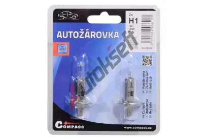 Compass Žárovka 12V H1 100W P14,5s blister 2ks CMP 08618, 08618 Compass Žárovka 12V H1 100W P14,5s blister 2ks CMP 08618, 08618