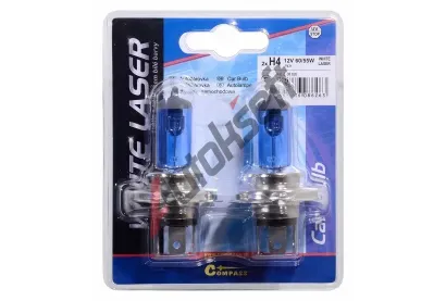 Compass ��rovka 12V H4 60/55W P43t WHITE LASER blister 2ks CMP 08626, 08626