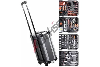 Compass Kufr nářadí 186 dílů, ALU PREMIUM CMP 09456, 09456 Compass Kufr nářadí 186 dílů, ALU PREMIUM CMP 09456, 09456