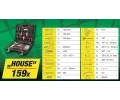 Compass Kufr nářadí 159 dílů HOUSE CMP 09463, 09463