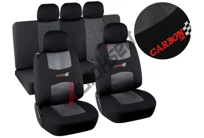 Compass Potahy sedadel sada 9ks CARBON DARK �ern� AIRBAG CMP 31689, 31689