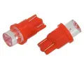 Compass Žárovka 1LED 12V T10 červená 2ks CMP 33705, 33705