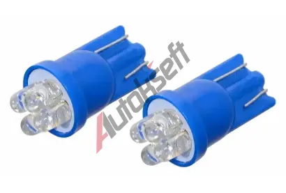 Compass ��rovka 4LED 12V T10 modr� 2ks CMP 33712, 33712
