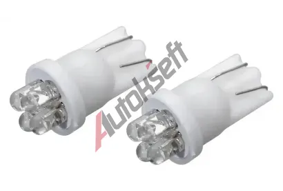 Compass Žárovka 4LED 12V T10 bílá 2ks CMP 33714, 33714 Compass Žárovka 4LED 12V T10 bílá 2ks CMP 33714, 33714