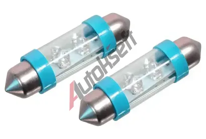 Compass Žárovka 4LED 12V suf. SV8.5 38mm modrá 2ks CMP 33723, 33723 Compass Žárovka 4LED 12V suf. SV8.5 38mm modrá 2ks CMP 33723, 33723