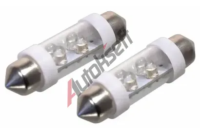 Compass Žárovka 4LED 12V suf. SV8.5 38mm bílá 2ks CMP 33725, 33725 Compass Žárovka 4LED 12V suf. SV8.5 38mm bílá 2ks CMP 33725, 33725