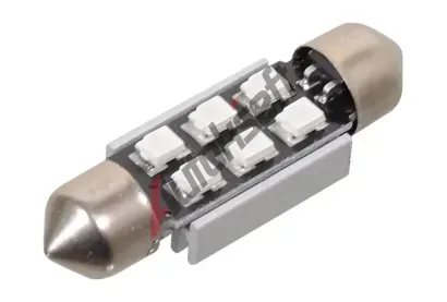 Compass Žárovka 6 SMD LED 12V suf. SV8.5 38mm s rezistorem CAN-BUS modrá CMP 33816, 33816 Compass Žárovka 6 SMD LED 12V suf. SV8.5 38mm s rezistorem CAN-BUS modrá CMP 33816, 33816