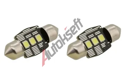 Compass Žárovka 3 LED SMD 12V suf.11X32 SV8.5 NEW-CAN-BUS bílá 2ks CMP 33826, 33826 Compass Žárovka 3 LED SMD 12V suf.11X32 SV8.5 NEW-CAN-BUS bílá 2ks CMP 33826, 33826