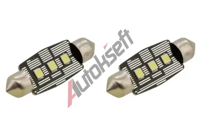 Compass Žárovka 3 LED SMD 12V suf.11X38 SV8.5 NEW-CAN-BUS bílá 2ks CMP 33827, 33827 Compass Žárovka 3 LED SMD 12V suf.11X38 SV8.5 NEW-CAN-BUS bílá 2ks CMP 33827, 33827