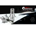 Compass Žárovka LED CSP chip SILVER 12V H4 2ks CMP 33853, 33853