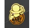 Compass Dekor samolep�c� BABY IN CAR �lut� CMP 34321, 34321