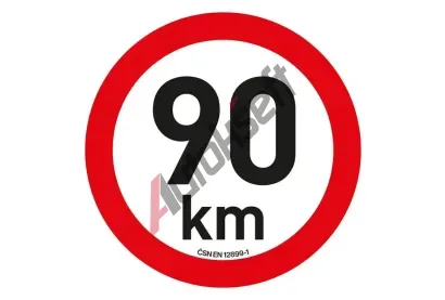Compass Samolepka omezen� rychlosti 90 km/h reflexn� (200 mm) CMP 34475, 34475