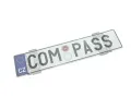 Compass Podlo�ka pod SPZ bezr�me�kov� - transparentn� CMP 91549, 91549