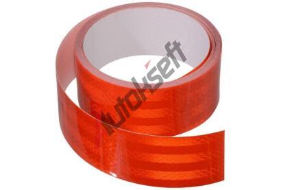 Compass Samolepc pska reflexn 1m x 5cm erven DO 015401, 8591686015409